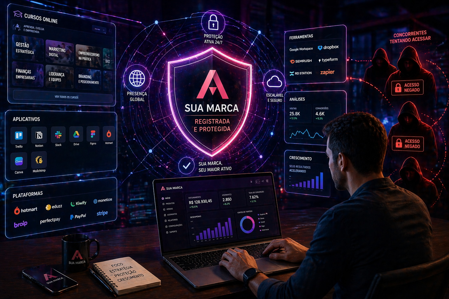 Como registrar marcas de produtos e serviços digitais?