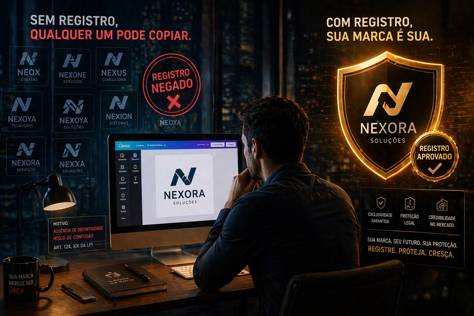 Logos feitos no Canva podem ser registrados? Cuidado com os direitos autorais!