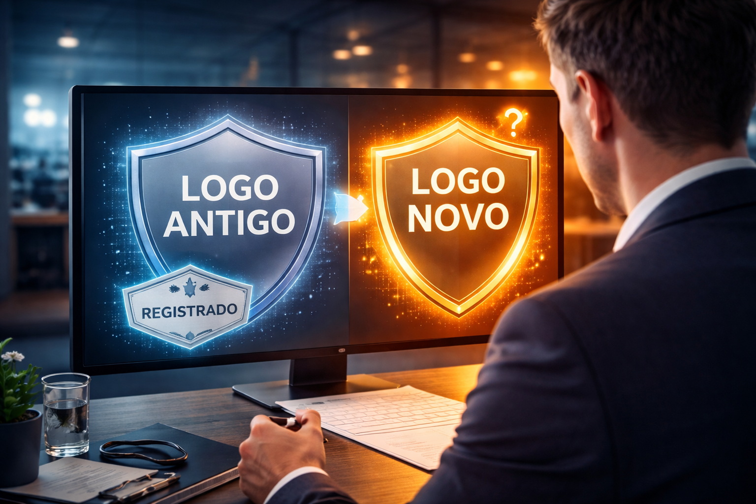 Mudei meu logotipo: preciso fazer um novo registro?