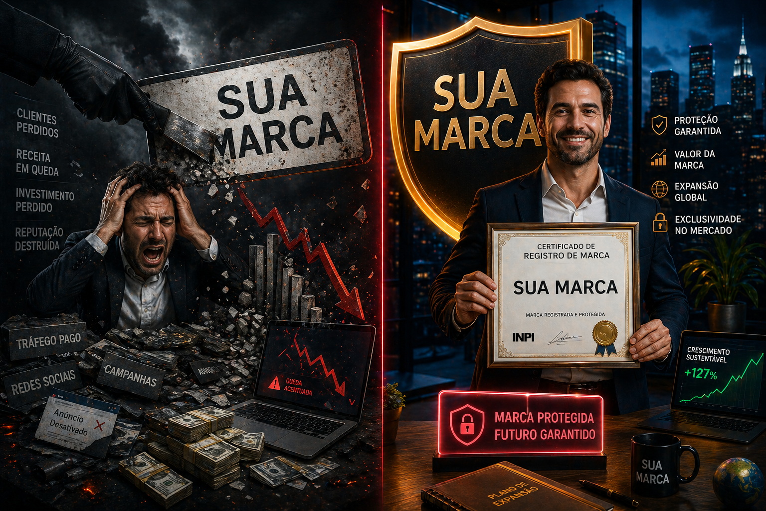O risco de perder todo o investimento feito na construção da sua marca