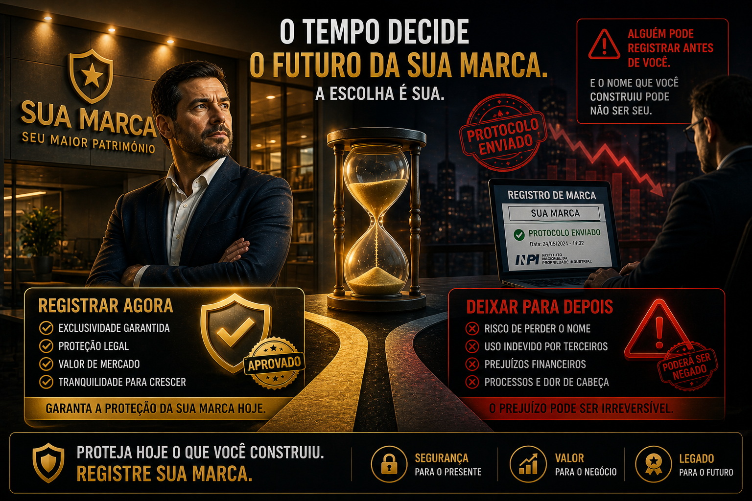 Alguém pode estar registrando a sua marca agora mesmo