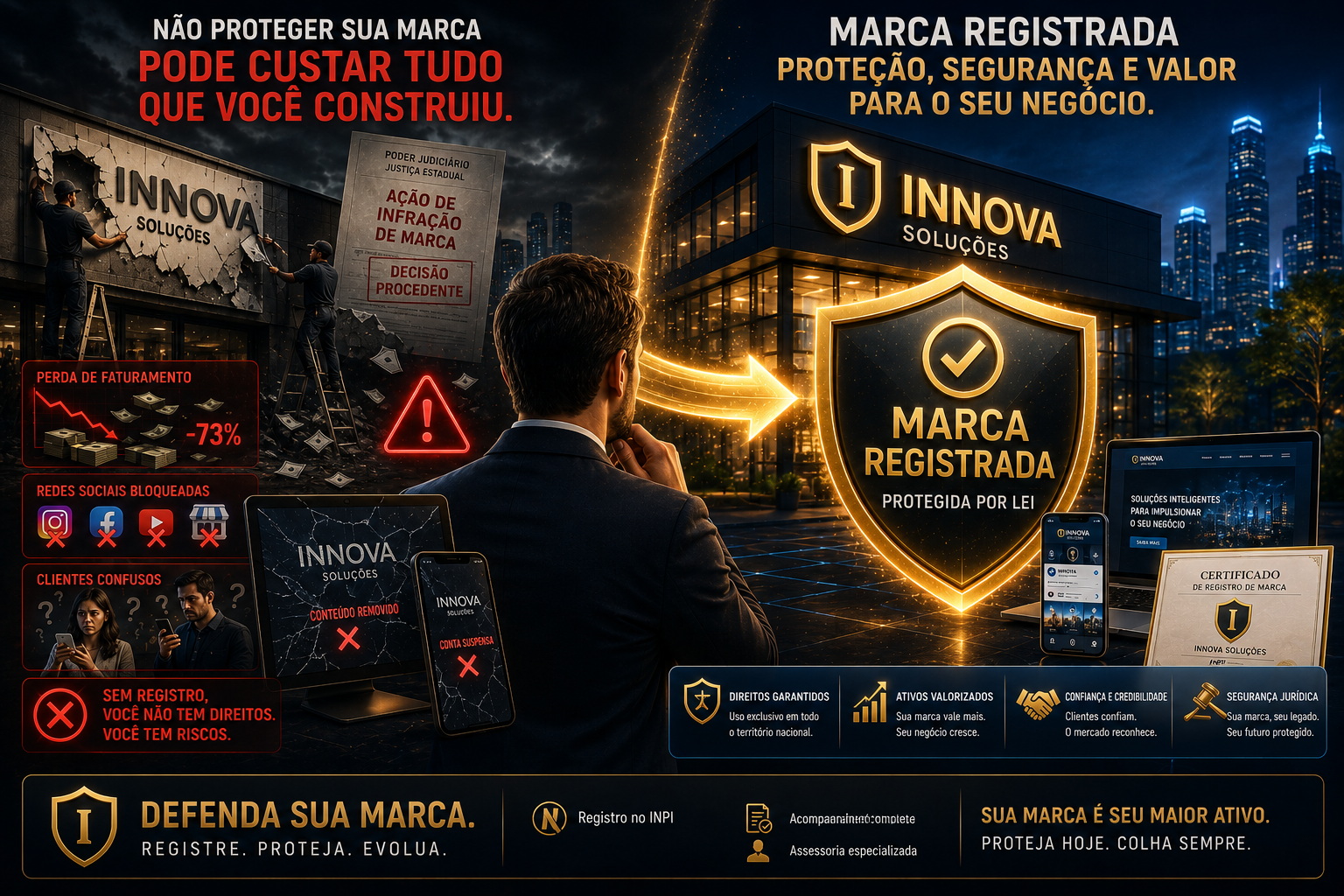 As consequências graves de não registrar sua marca