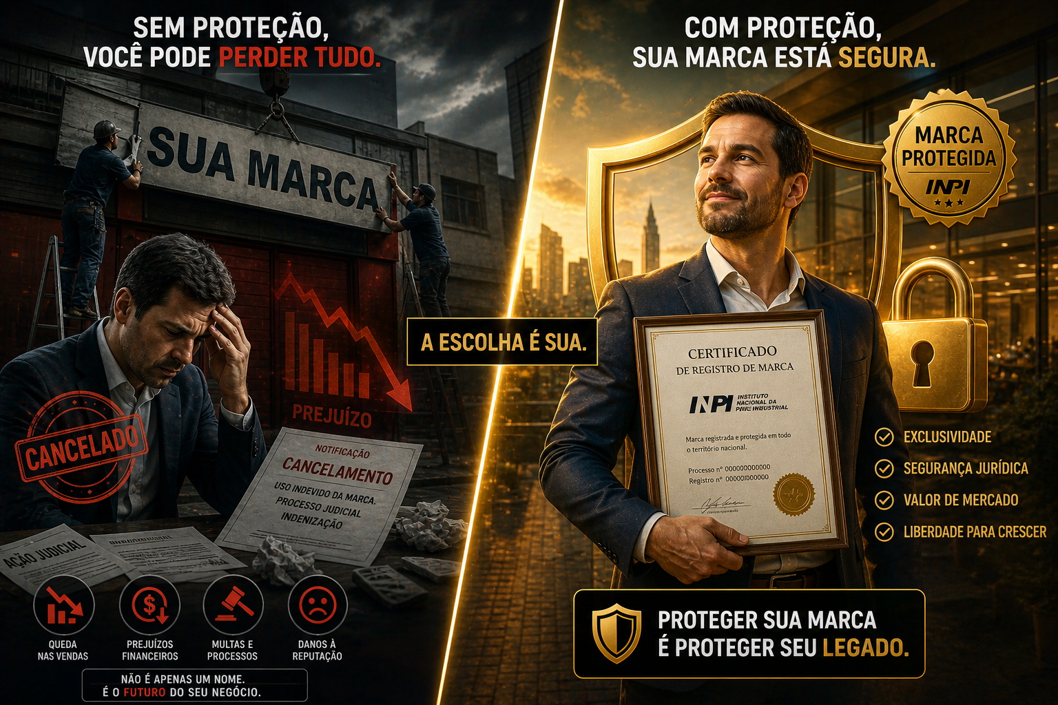 As consequências graves de não registrar sua marca