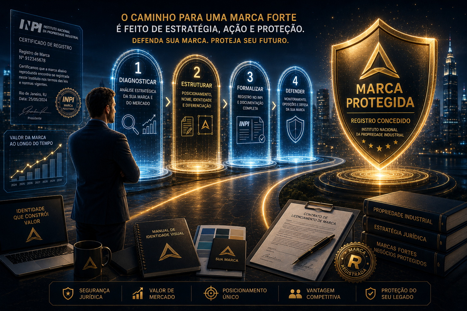 O Método DEFENDA: 4 Etapas Para Blindar Sua Marca Antes do Primeiro Cliente