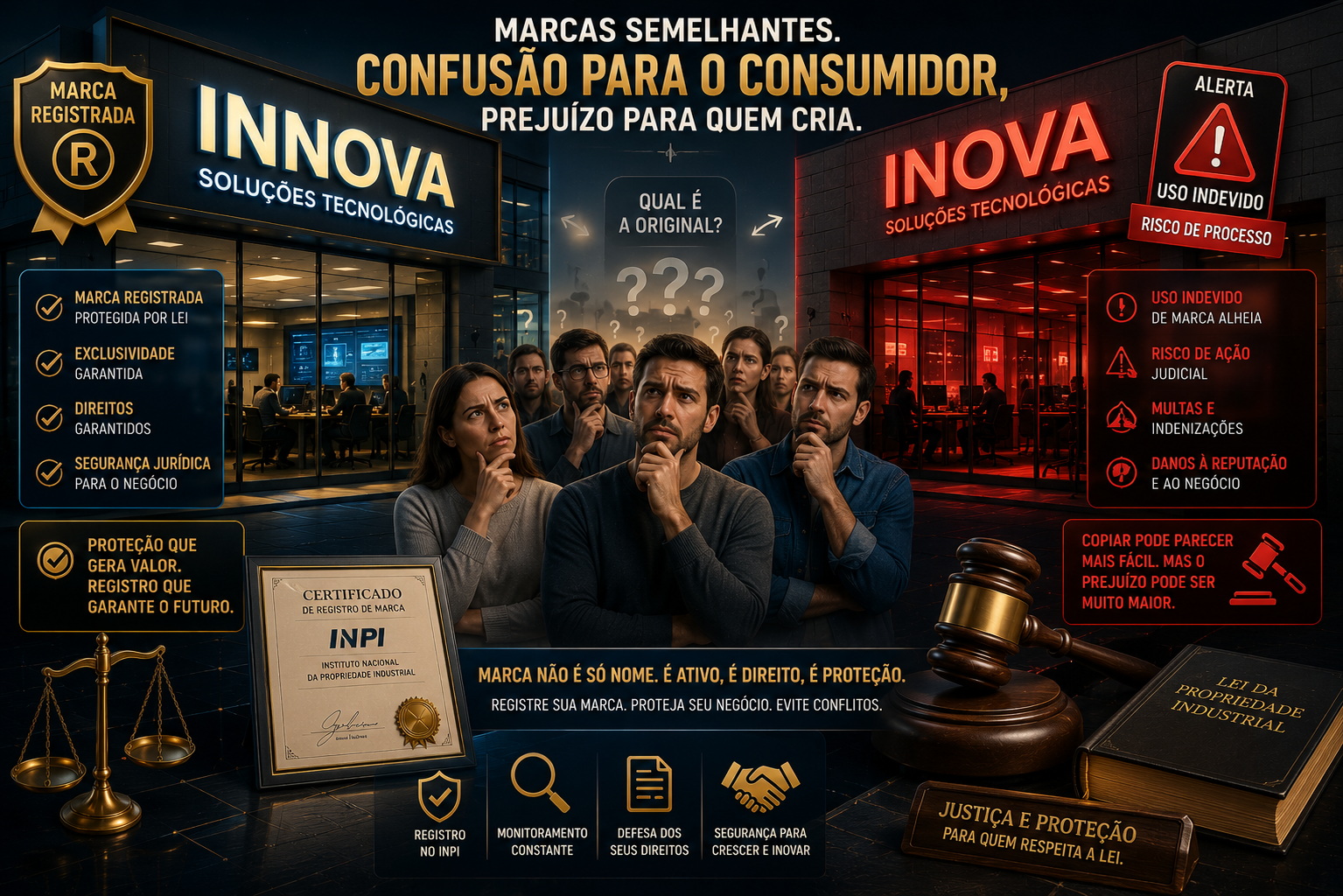 O que configura uso indevido de marca registrada?