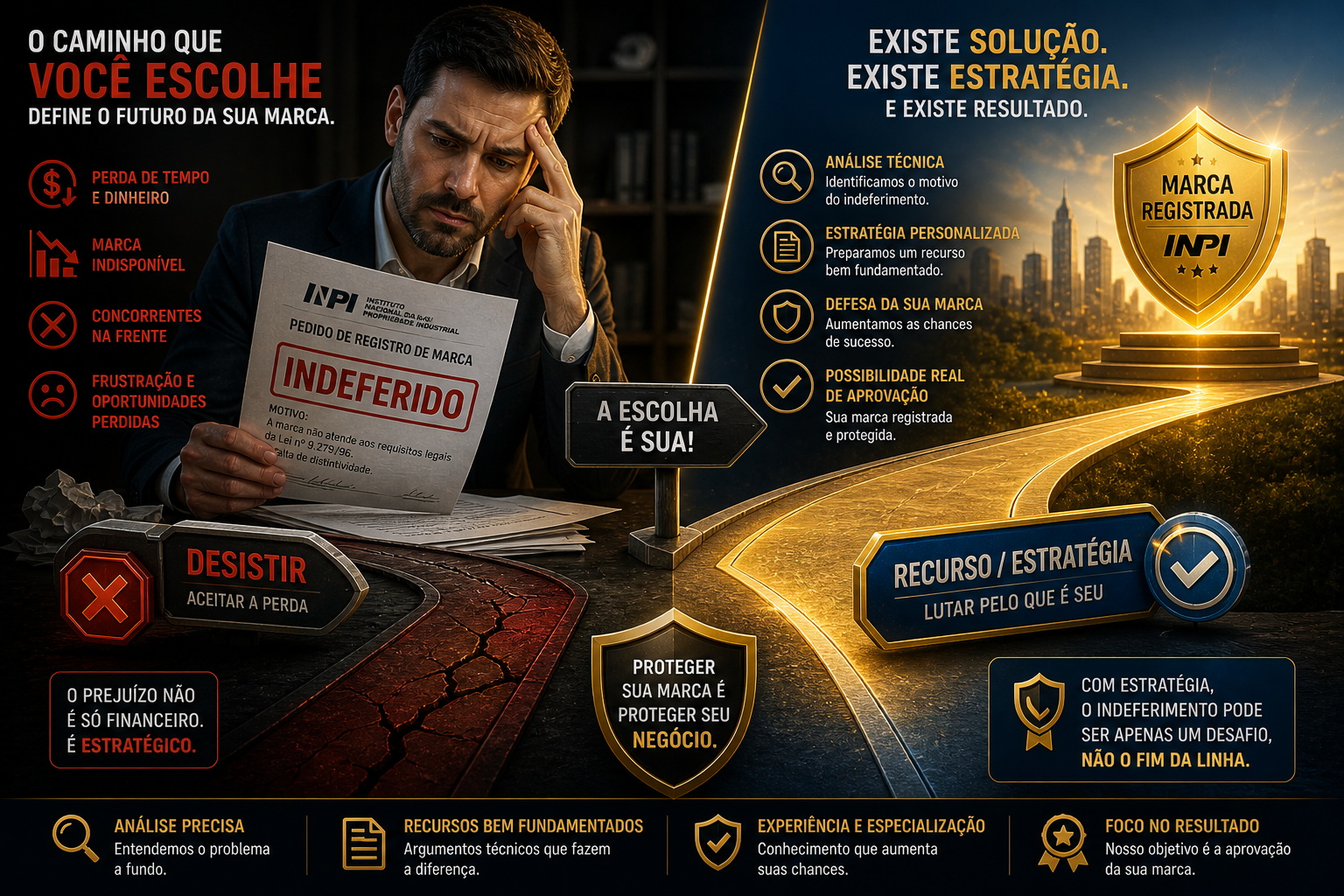 Pedido de marca indeferido? Saiba quais são os próximos passos