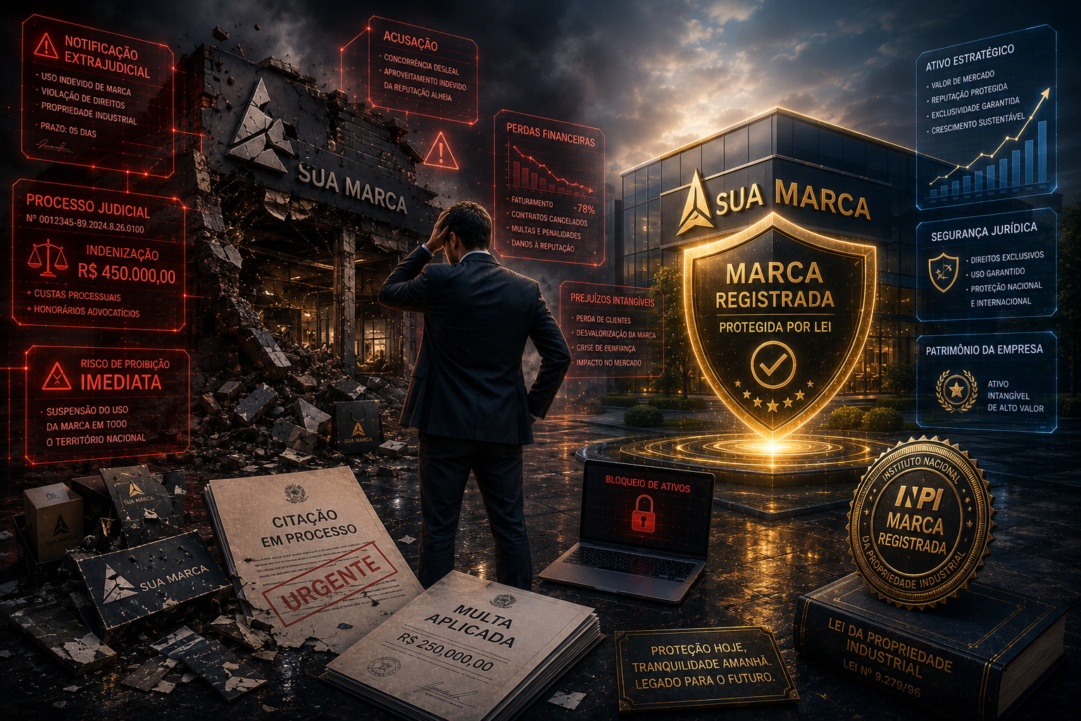 O Custo Oculto da Marca Não Registrada: Multas, Processos e o Fim do Negócio